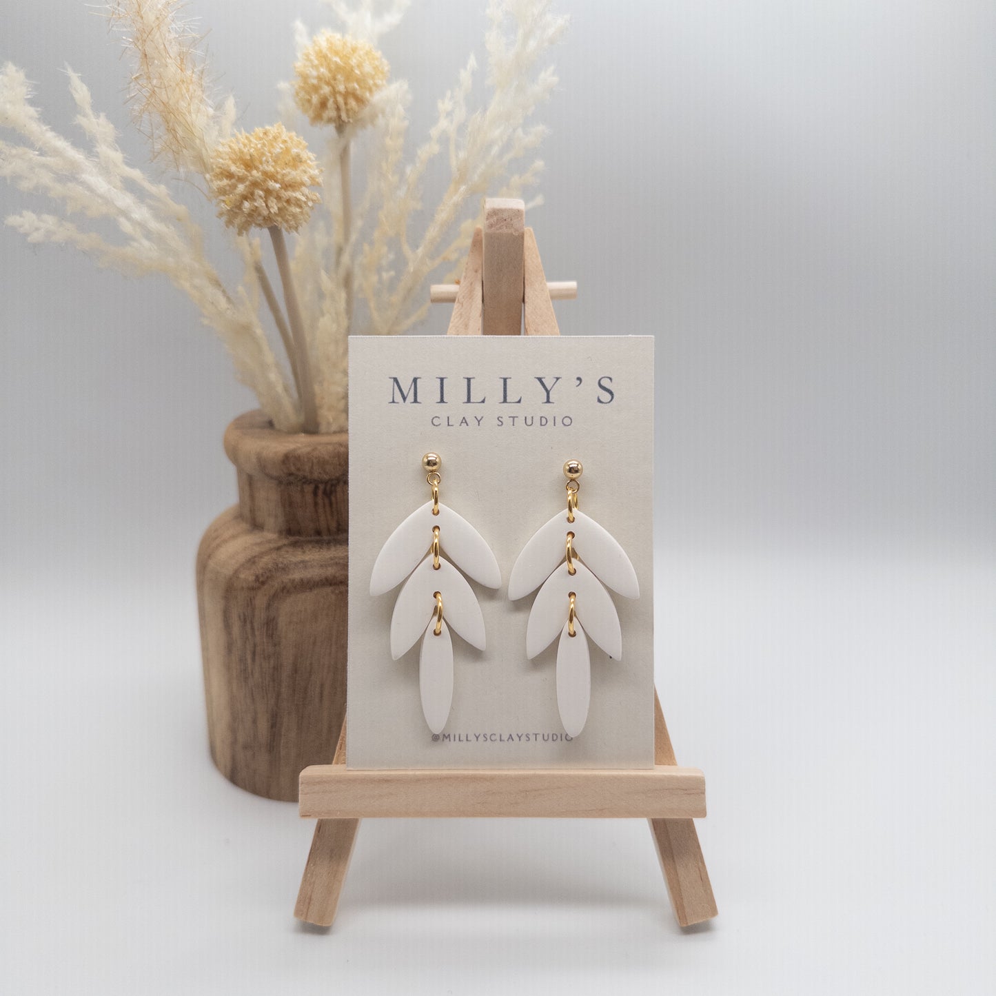 3-Tier Chevron Dangle Earrings