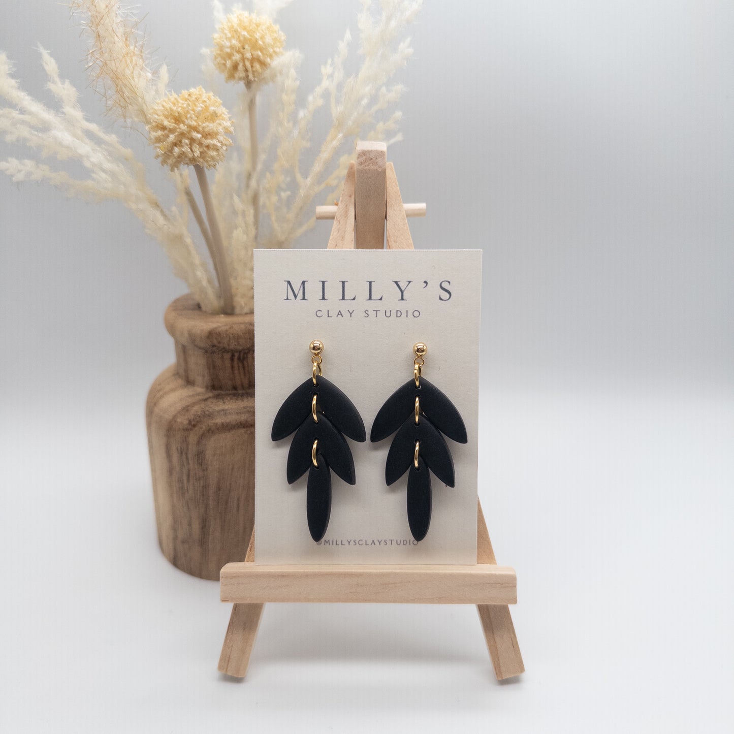 3-Tier Chevron Dangle Earrings