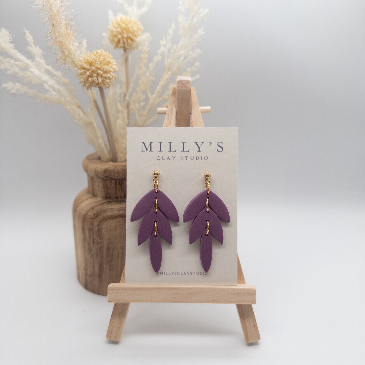 3-Tier Chevron Dangle Earrings