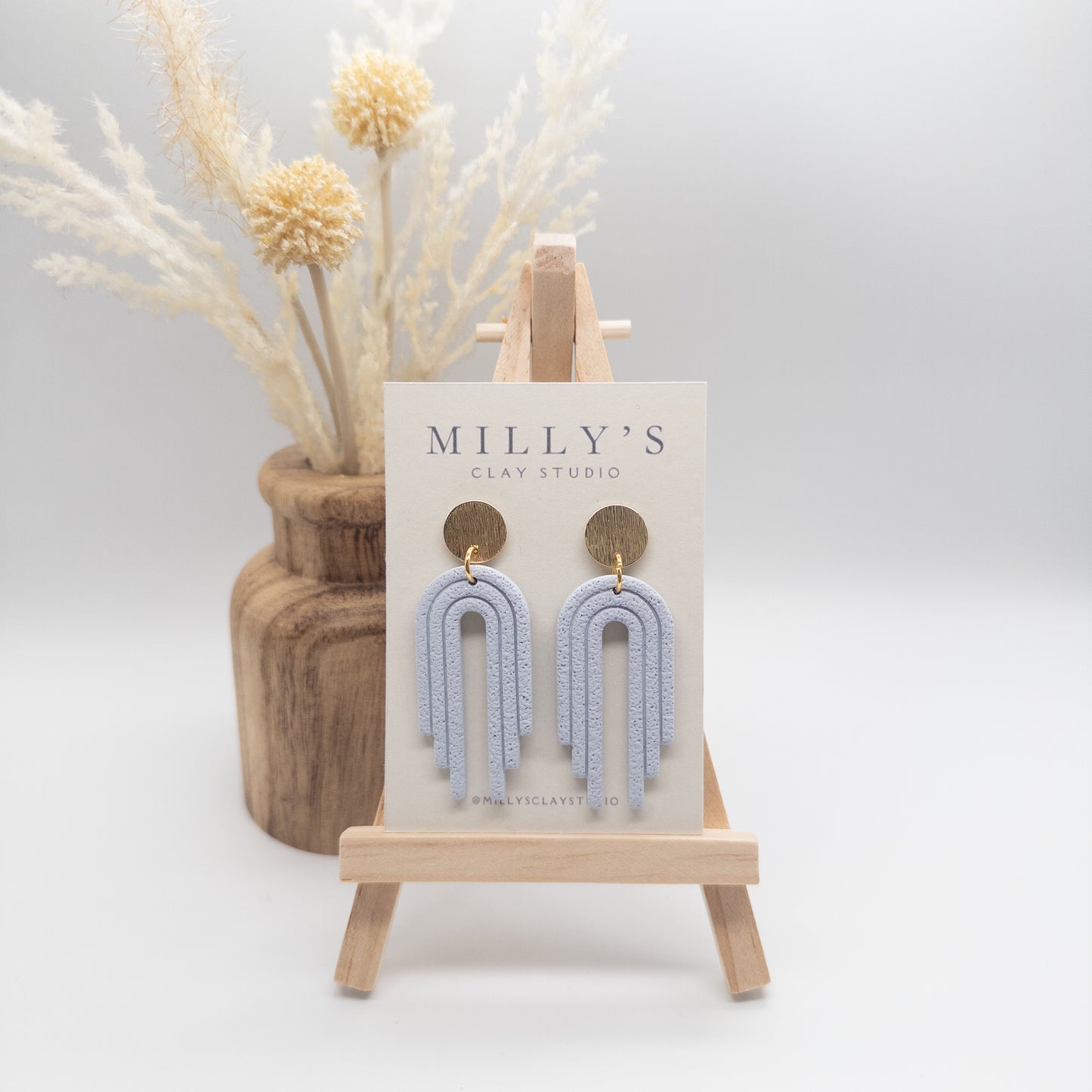 Long Arch Dangle Earrings