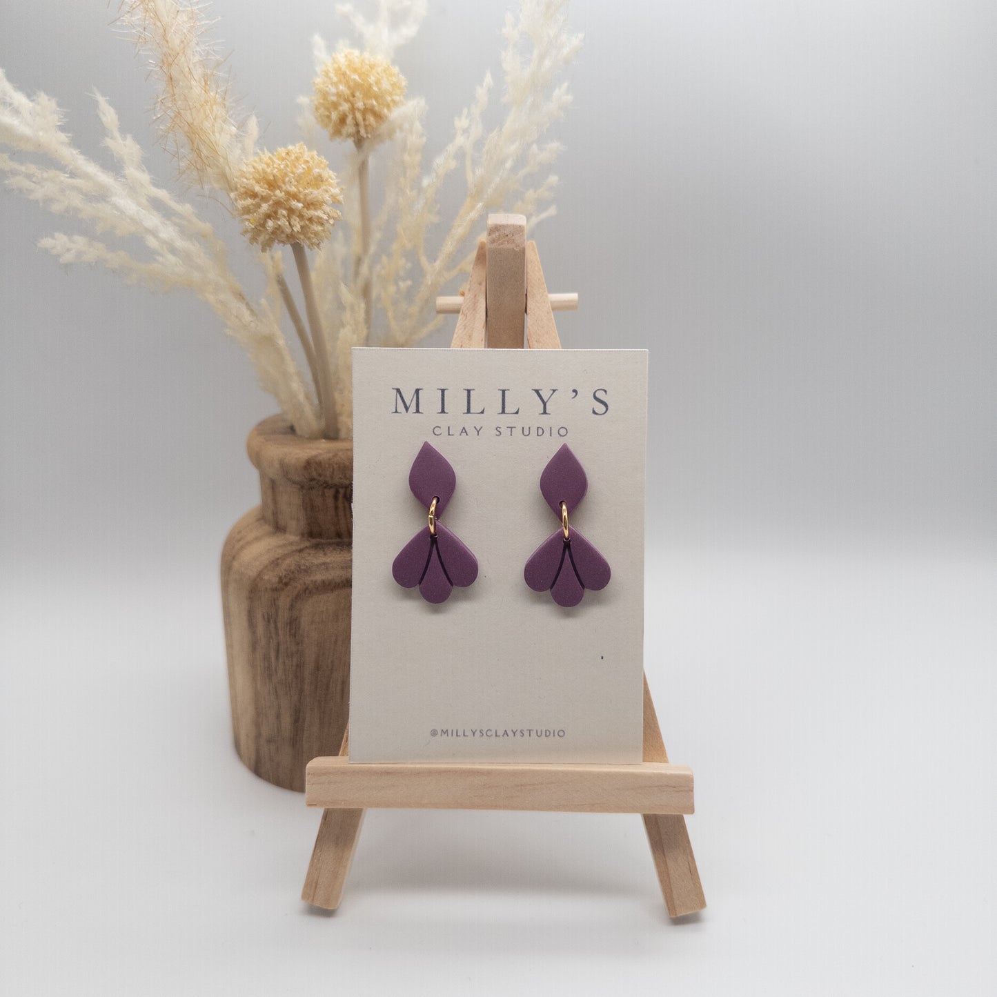 Small Scallop Dangle Earrings