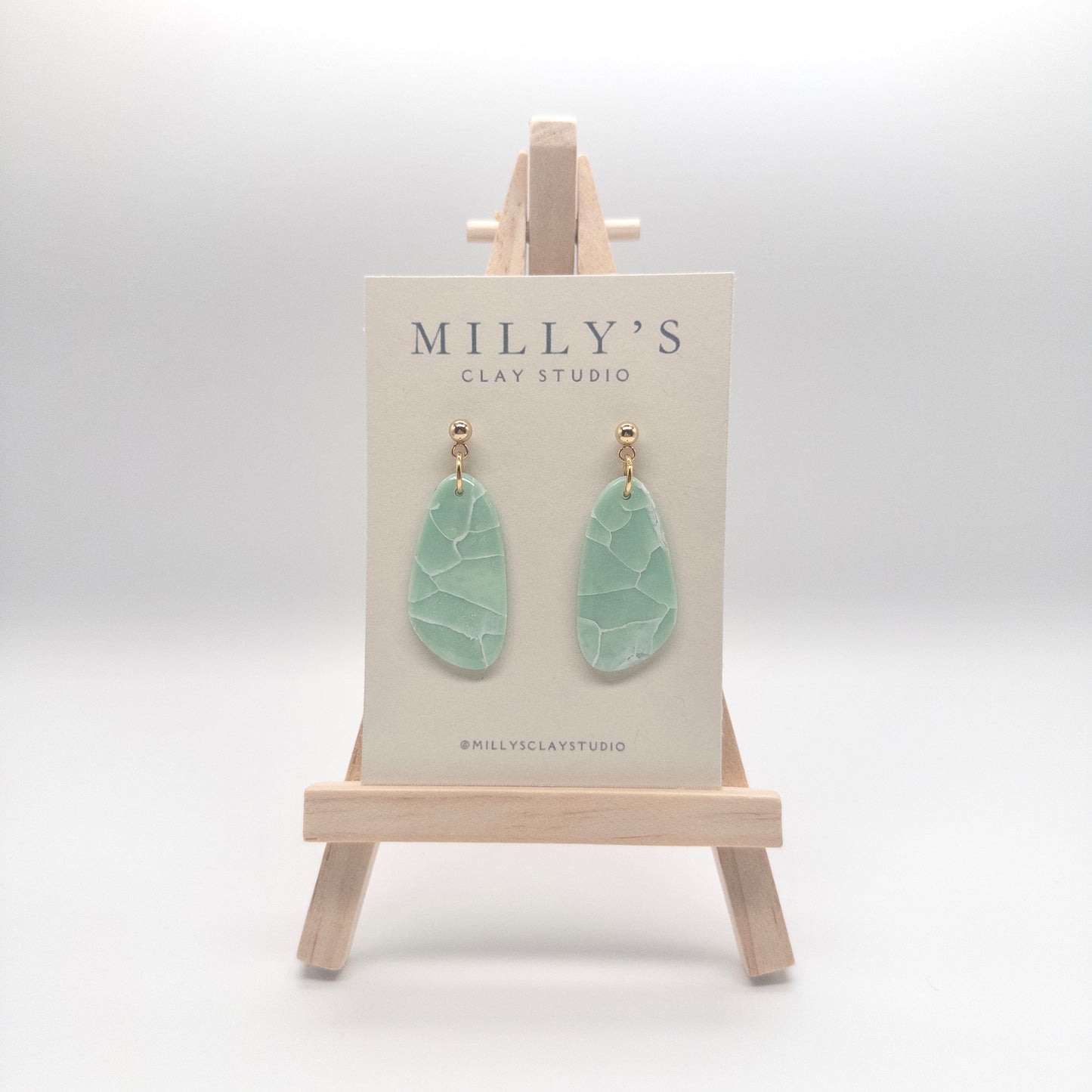 Faux Stone Dangle Earrings