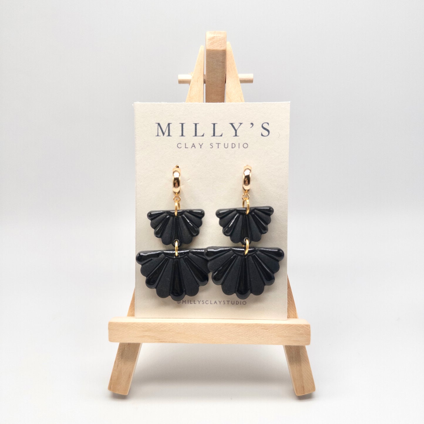 Double Fan Earrings
