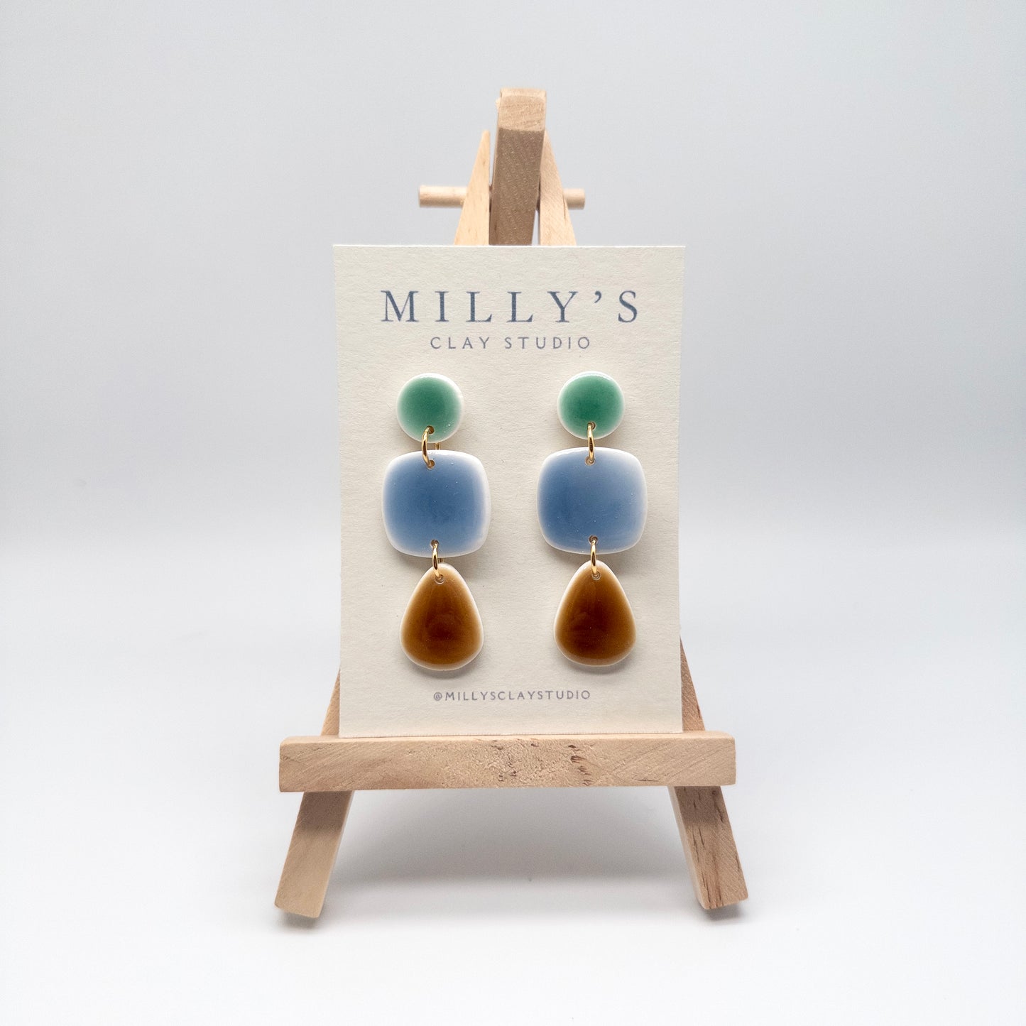 Multicolor Resin Dangle Earrings