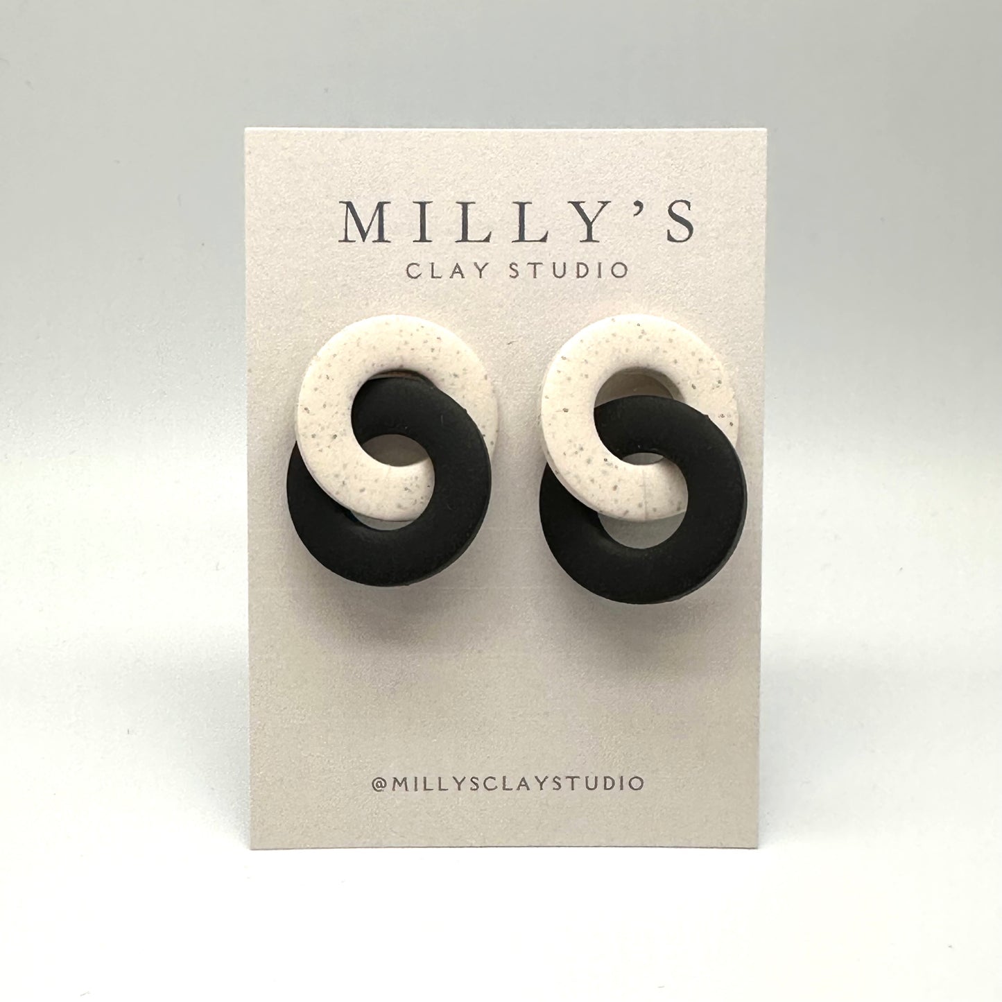 Color Block Donut Earrings