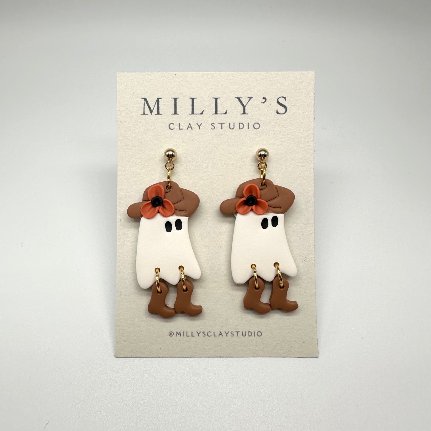 Cowgirl Ghost Earrings