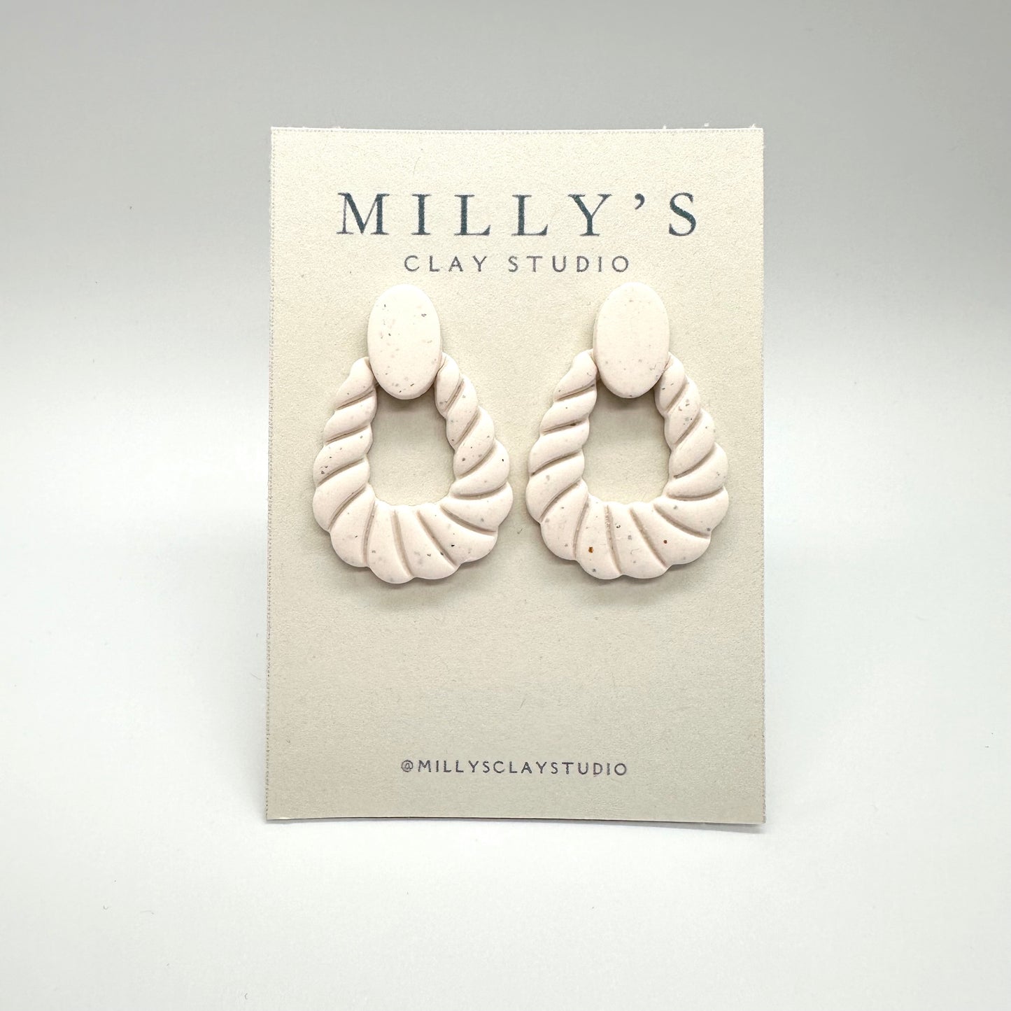 Stone Door Knocker Earrings