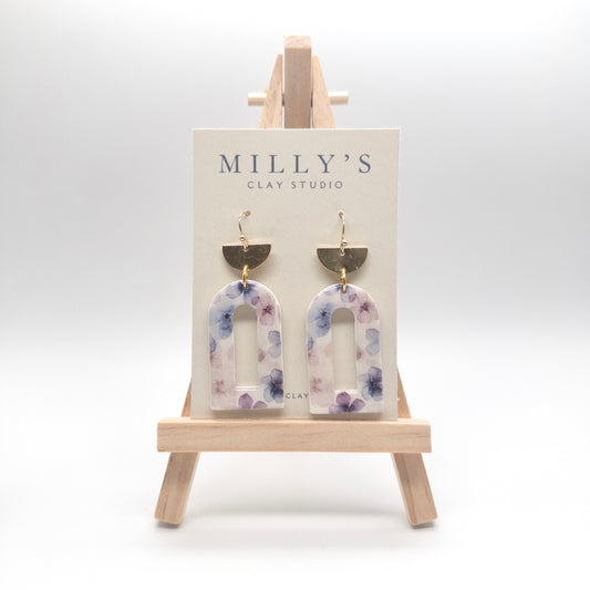 Floral Window Arch Earrings