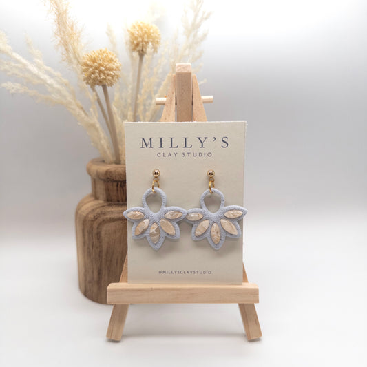 Faux Stone Inlay Earrings