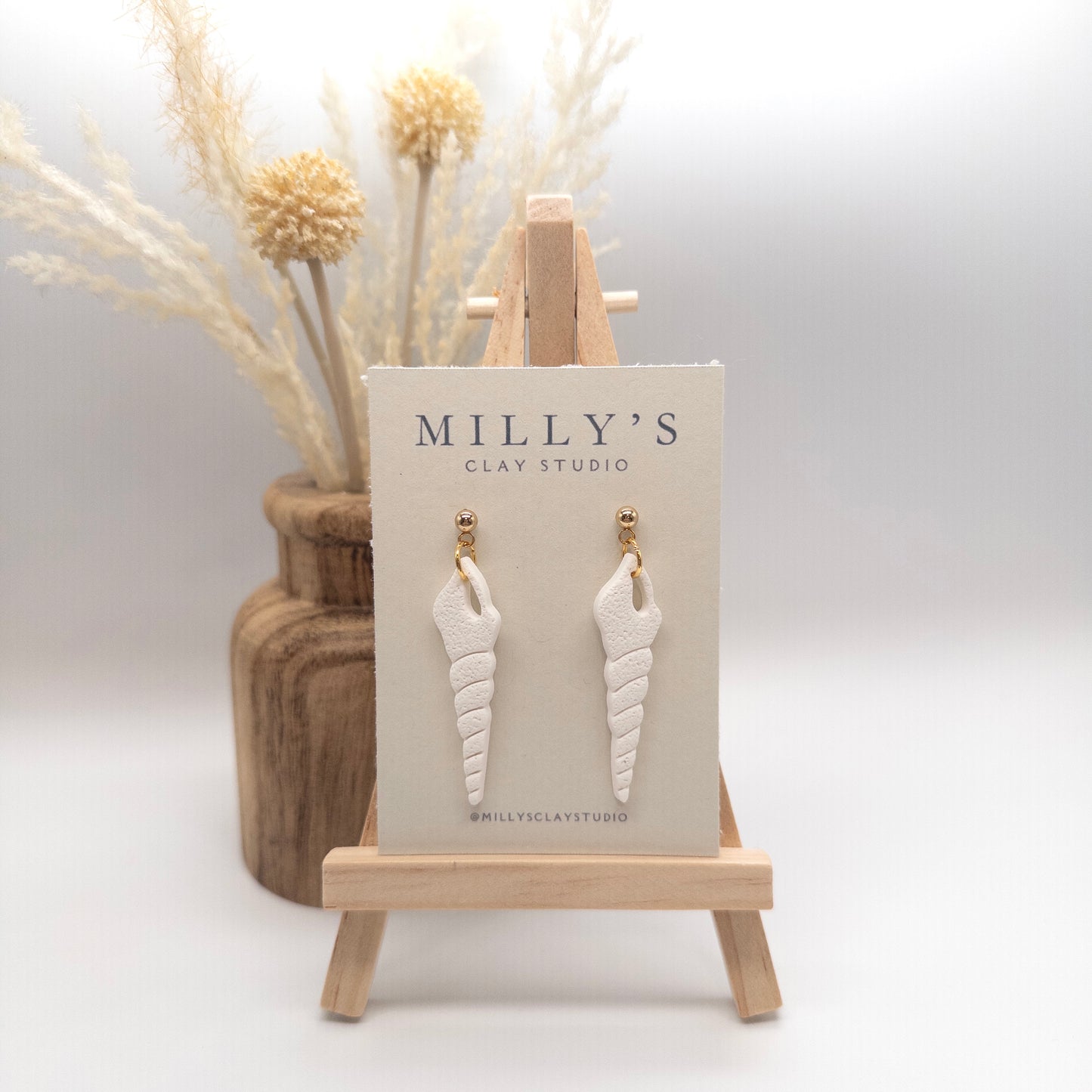 Long Shell Earrings