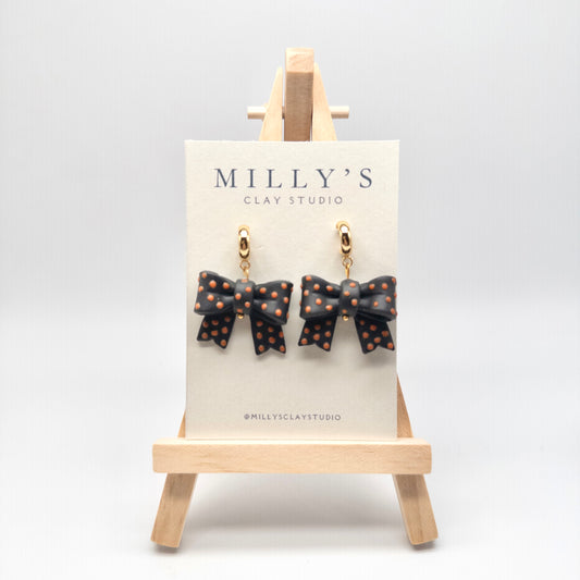 Halloween Bow Earrings