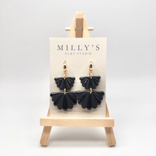 Double Fan Earrings