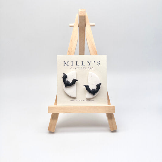 Bat & Moon Studs
