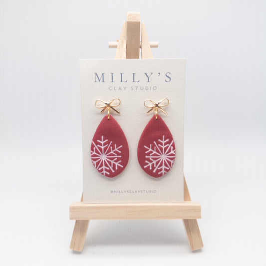 Snowflake Inlay Dangles