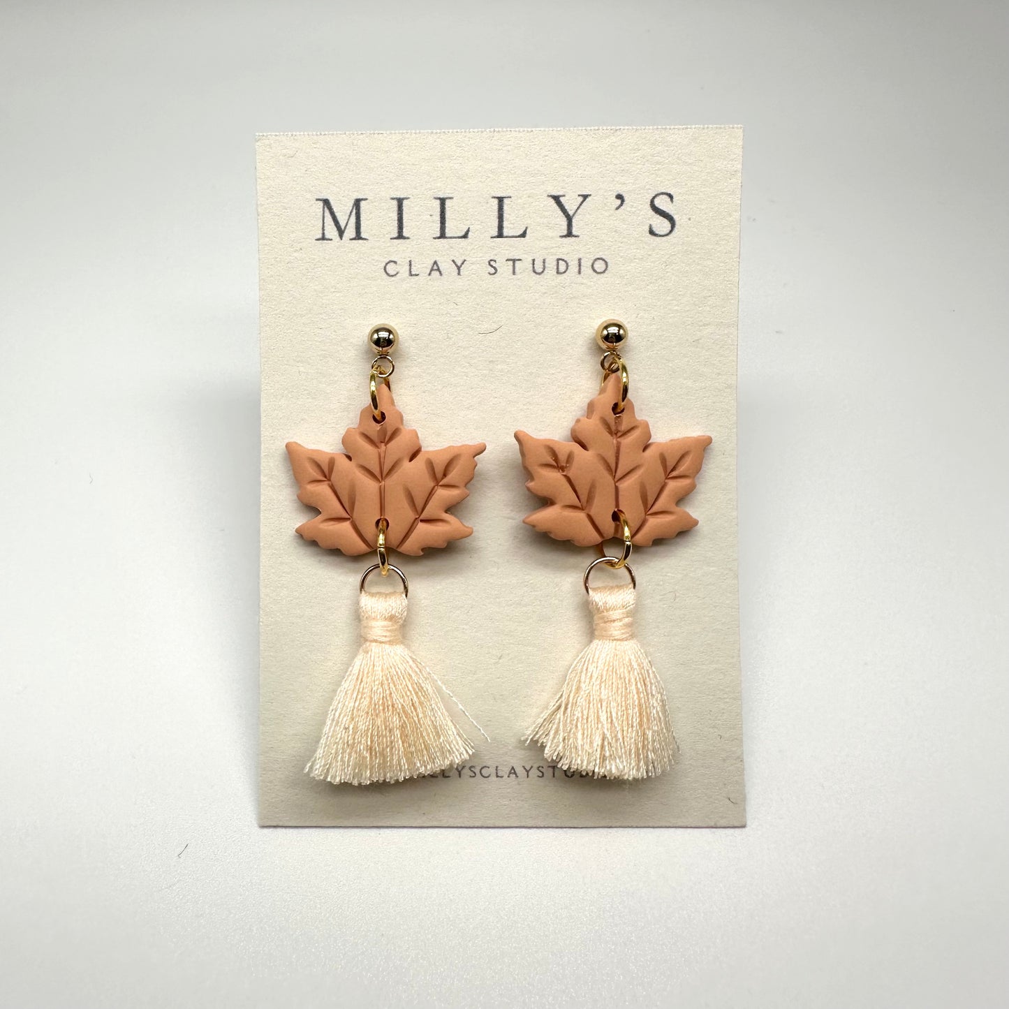 Maple Leaf Tassel Earrings